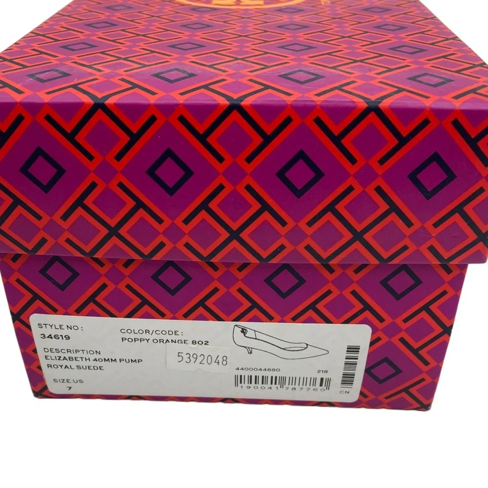 💕SALE💕 Tory Burch Elizabeth Poppy Orange - Picture 9 of 10